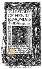 THE HISTORY OF HENRY ESMOND PDF电子版封面 W.M. THACKERAY