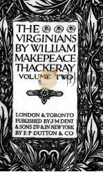 THE VIRGINIANS VOLUME TWO 1920 PDF电子版封面