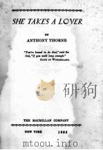 SHE TAKES A LOVER（1932 PDF版）