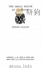 THE SMALL HOUSE AT ALLINGTON 1951 PDF电子版封面