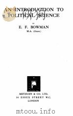AN INTRODUCTION TO POLITICAL SCIENCE（1927 PDF版）