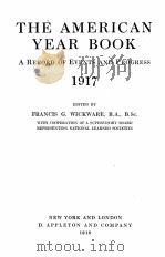 THE AMERICAN YEAR BOOK  1917（1918 PDF版）