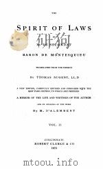 THE SPIRIT OF LAWS VOL. 2（1873 PDF版）