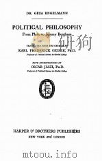 POLITICAL PHILOSOPHY（1927 PDF版）