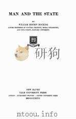 MAN AND THE STATE（1926 PDF版）