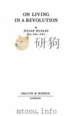 ON LIVING IN A REVOLUTION（1945 PDF版）