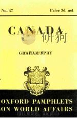 OXFORD PAMPHLETS ON WORLD AFFAIRS NO.47 CANADA（1941 PDF版）