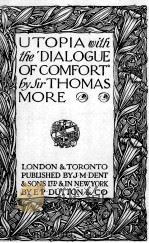 UTOPIA WITH THE DIALOGUE OF COMFORT（1928 PDF版）