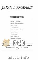 JAPAN‘S PROSPECT（1946 PDF版）