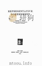 REPRESENTATIVE GOVERNMENT 1924 PDF电子版封面 HENRY J. FORD