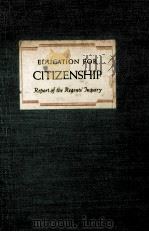 EDUCATION FOR CITIZENSHIP（1938 PDF版）