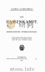 DER RASSENKAMPF 1909 PDF电子版封面