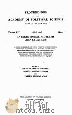 PROCEEDINGS OF THE ACADEMY OF POLITICAL SCIENCE IN THE CITY OF NEW YORK（1926 PDF版）