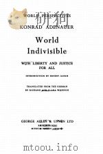 WORLD INDIVISIBLE WITH LIBERTY AND JUSTICE FOR ALL PDF电子版封面