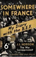 SOMEWHERE IN FRANCE PDF电子版封面 JAMES LANSDALE HODSON