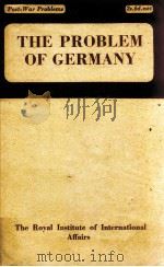 THE PROBLEM OF GERMANY 1945 PDF电子版封面