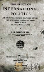 THE STUDY OF INTERNATIONAL POLITICS（ PDF版）