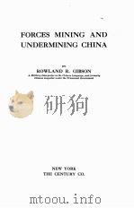 FORCES MINING AND UNDERMINING CHINA（1914 PDF版）
