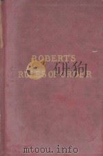 ROBERT‘S RULES OF ORDER REVISED PDF电子版封面 H.M. ROBERT