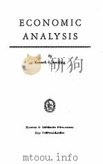 ECONOMIC ANALYSIS（1941 PDF版）