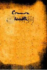 COMMON WEALTH A STUDY IN SOCIAL PHILOSOPHY（1925 PDF版）