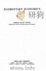 ELEMENTARY ECONOMICA（1920 PDF版）