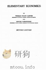 ELEMENTARY ECONOMICS PDF电子版封面