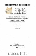 ELEMENTARY ECONOMICS VOLUME 2 1928 PDF电子版封面 FRED ROGERS FAIRCHILD
