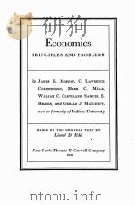 ECONOMICS PRINCIPLES AND PROBLEMS 1946 PDF电子版封面 JAMES E. MOFFAT