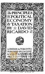 THE PRINCIPLES OF POLITICAL ECONOMY AND TAXATION（1923 PDF版）