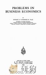 PROBLEMS IN BUSINESS ECONOMICS（1925 PDF版）