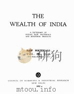 THE WEALTH OF INDIA RAW MATERIALS VOL.III D-E 1952 PDF电子版封面