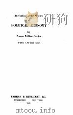 AN OUTLINE OF THE SCIENCE OF POLITICAL ECONOMY 1939 PDF电子版封面