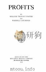PROFITS（1925 PDF版）