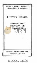 FUNDAMENTAL THOUGHTS IN ECONOMICS（1929 PDF版）