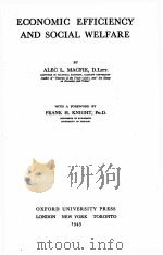 ECONOMIC EFFICIENCY AND SOCIAL WELFARE（1943 PDF版）