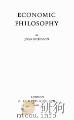 ECONOMIC PHILOSOPHY（1962 PDF版）