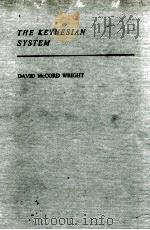 THE KEYNESIAN SYSTEM 1961 PDF电子版封面