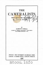 THE CAMERALISTS 1909 PDF电子版封面 ALBION W. SMALL