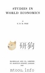 STUDIES IN WORLD ECONOMICS（1935 PDF版）