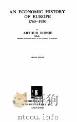 AN ECONOMIC HISTORY OF EUROPE 1760-1930 SECOND EDITION（1931 PDF版）