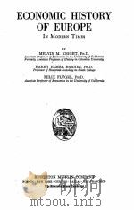 ECONOMIC HISTORY OF EUROPE PART 2（1928 PDF版）