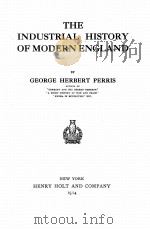 THE INDUSTRIAL HISTORY OF MODERN ENGLAND（1914 PDF版）