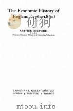 THE ECONOMIC HISTORY OF ENGLAND （1760-1860）（1957 PDF版）