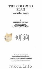 THE COLOMBO PLAN AND OTHER ESSAYS（1958 PDF版）