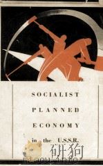 SOCIALIST PLANNED ECONOMY IN THE SOVIET UNION 1932 PDF电子版封面
