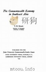 THE COMMONWEALTH ECONOMY IN SOUTHEAST ASIA（1959 PDF版）