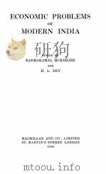 ECONOMIC PRBOLEMS OF MODERN INDIA VOLUME 2（1941 PDF版）