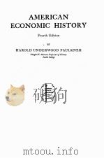 AMERICAN ECONOMIC HISTORY FOURTH EDITION PDF电子版封面