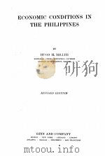 ECONOMIC CONDIRIONS IN THE PHILIPPINES REVISED EDITION（1920 PDF版）